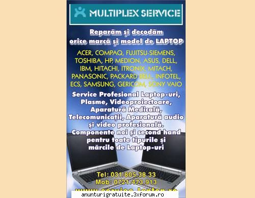 probleme cu laptopul? nu stii la cine sa apelezi? cu toata noi suntem solutia !!!  0 7 2 1 4 7 3 9 1